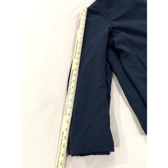 Calvin Klein Jacket Mens Mediu Black Full Zip Fleece Lined Coat Water Resistant - Picture 7 of 7